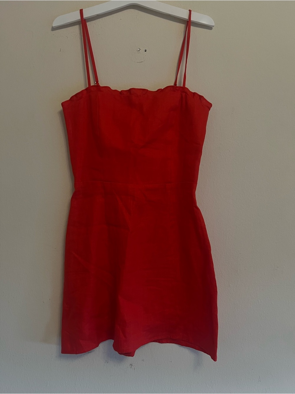Reformation Red Spaghetti-Strap Mini Dress Size 2